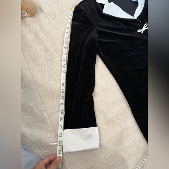 Vintage Coldwater Creek Velvet Satin Bow Details Cocktail Formal Jacket - Picture 10 of 12